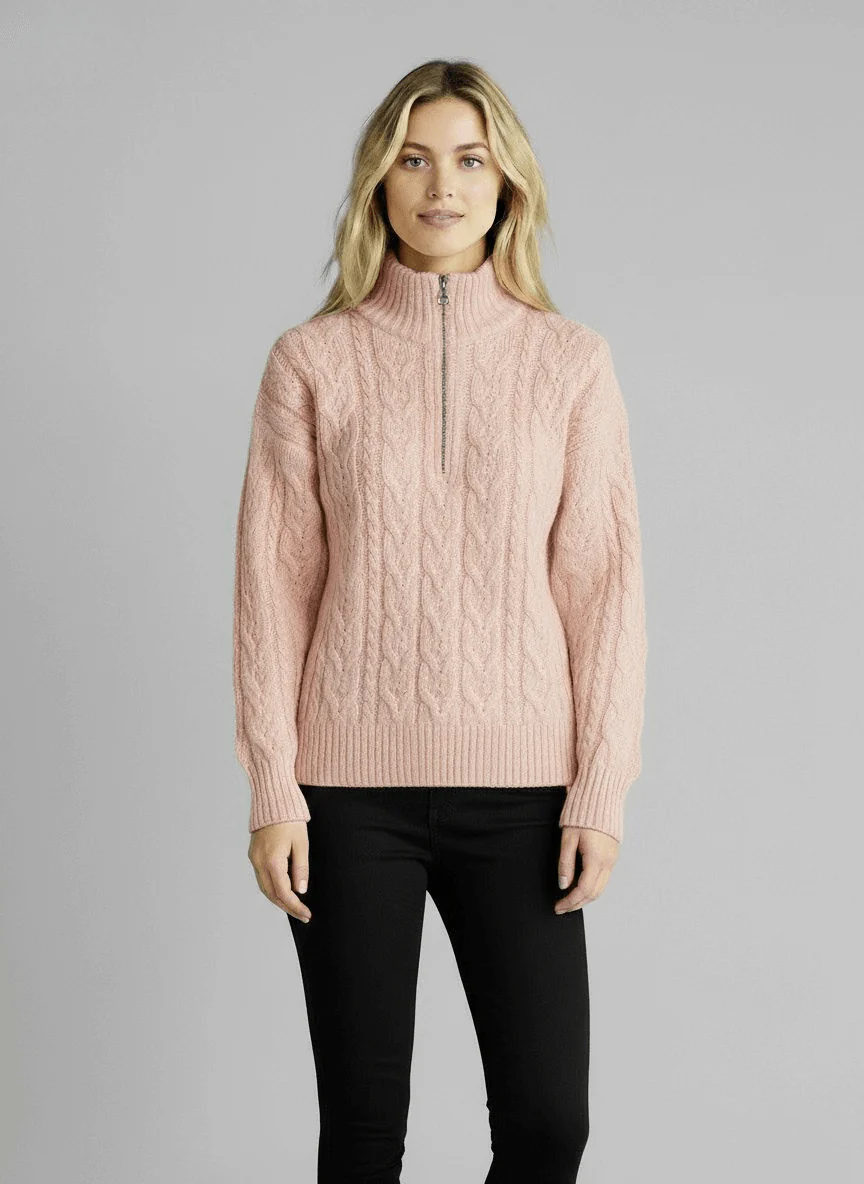 Amy Sweater with Zipper - Image 10