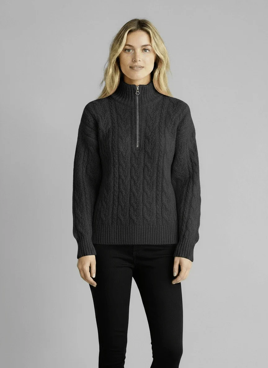 Amy Sweater with Zipper - Image 11
