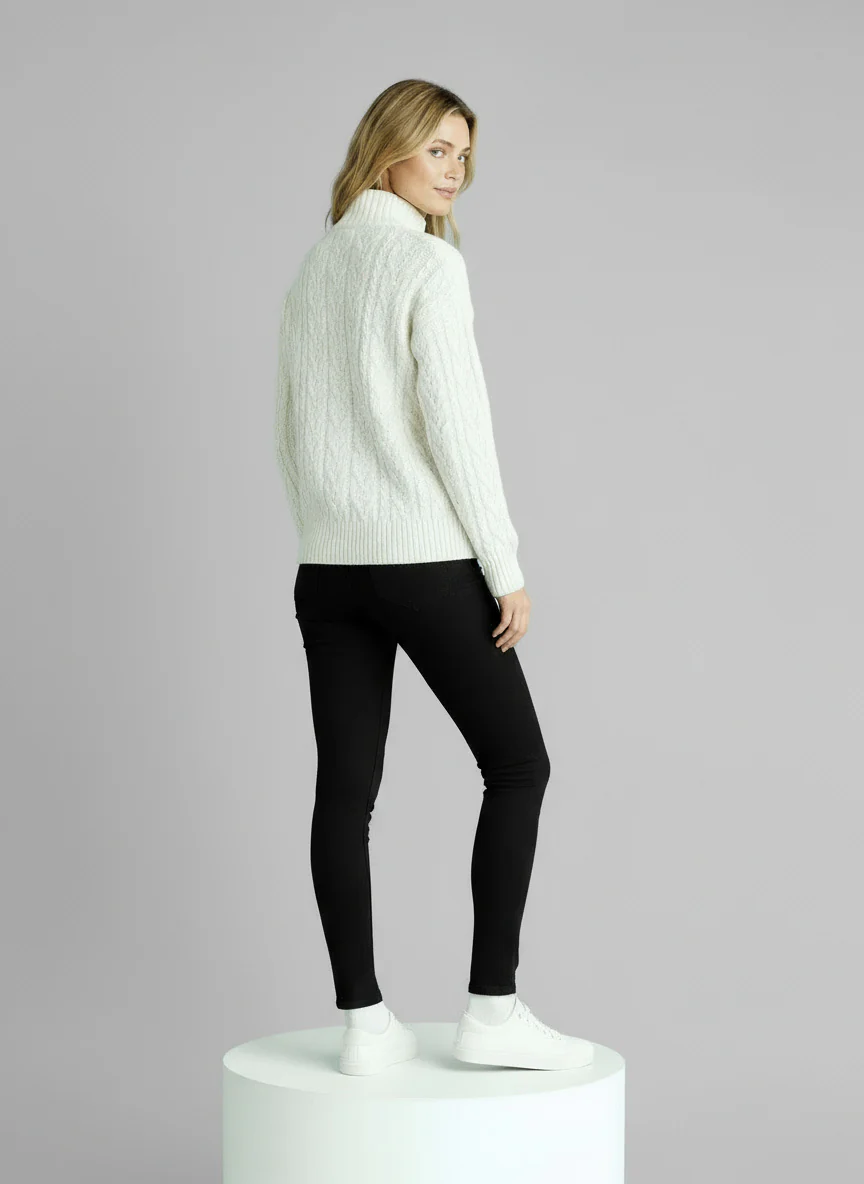 Amy Sweater with Zipper - Image 7
