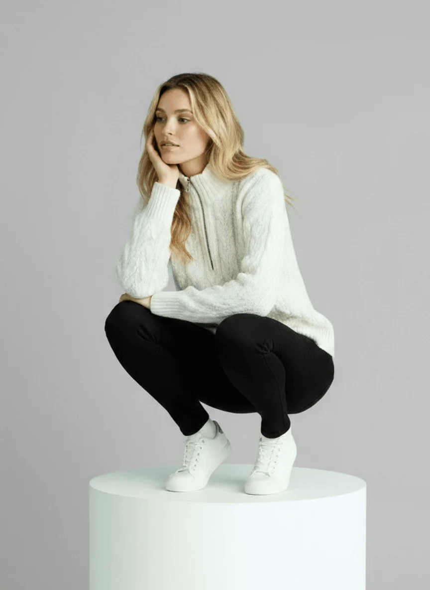 Amy Sweater with Zipper - Image 8