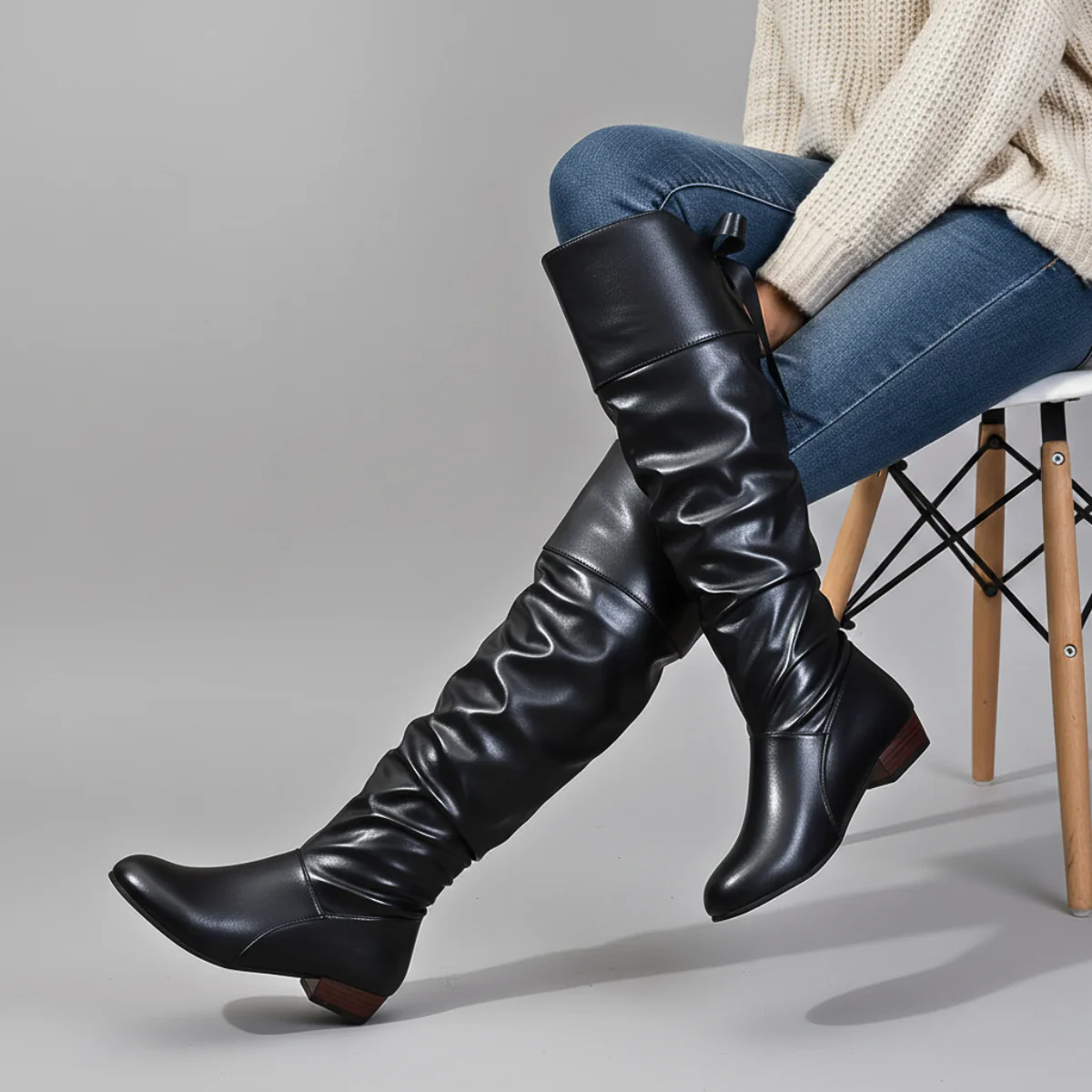 ANOURA LEATHER BOOTS - Image 2