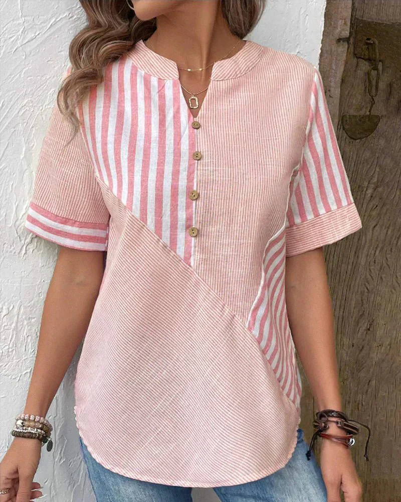 ANYA STRIPED BLOUSE - Image 6