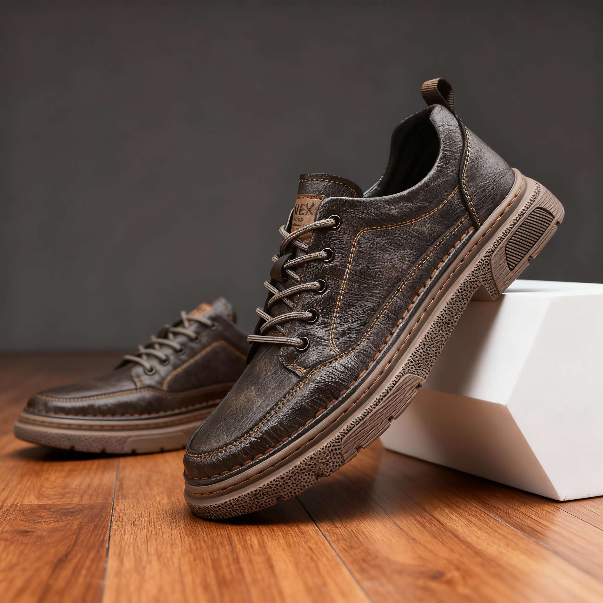 Brendan Leather Sneakers - Image 3