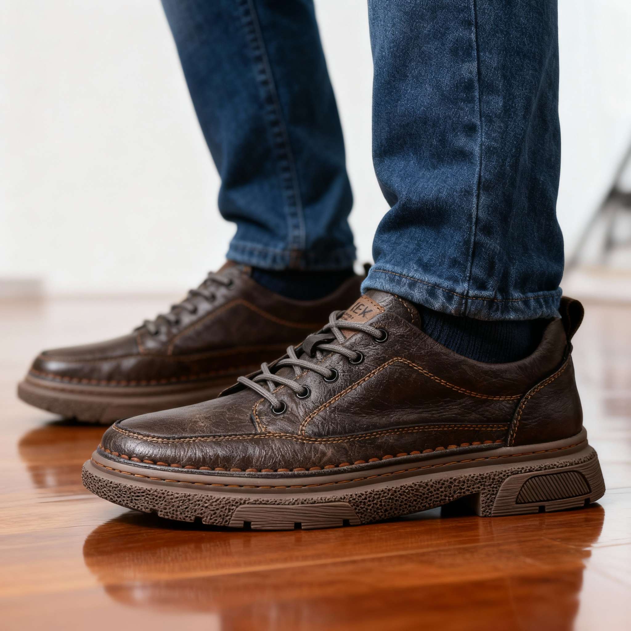 Brendan Leather Sneakers - Image 9