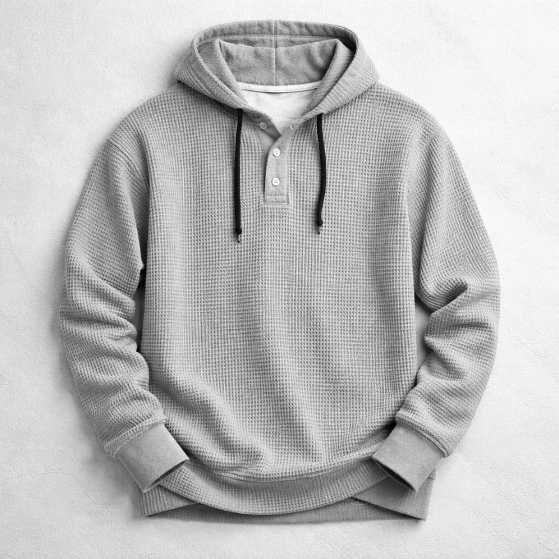 BROMLEY WAFFLE HOODIE - Image 3