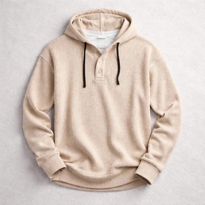 BROMLEY WAFFLE HOODIE - Image 4