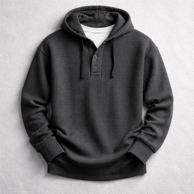 BROMLEY WAFFLE HOODIE - Image 6