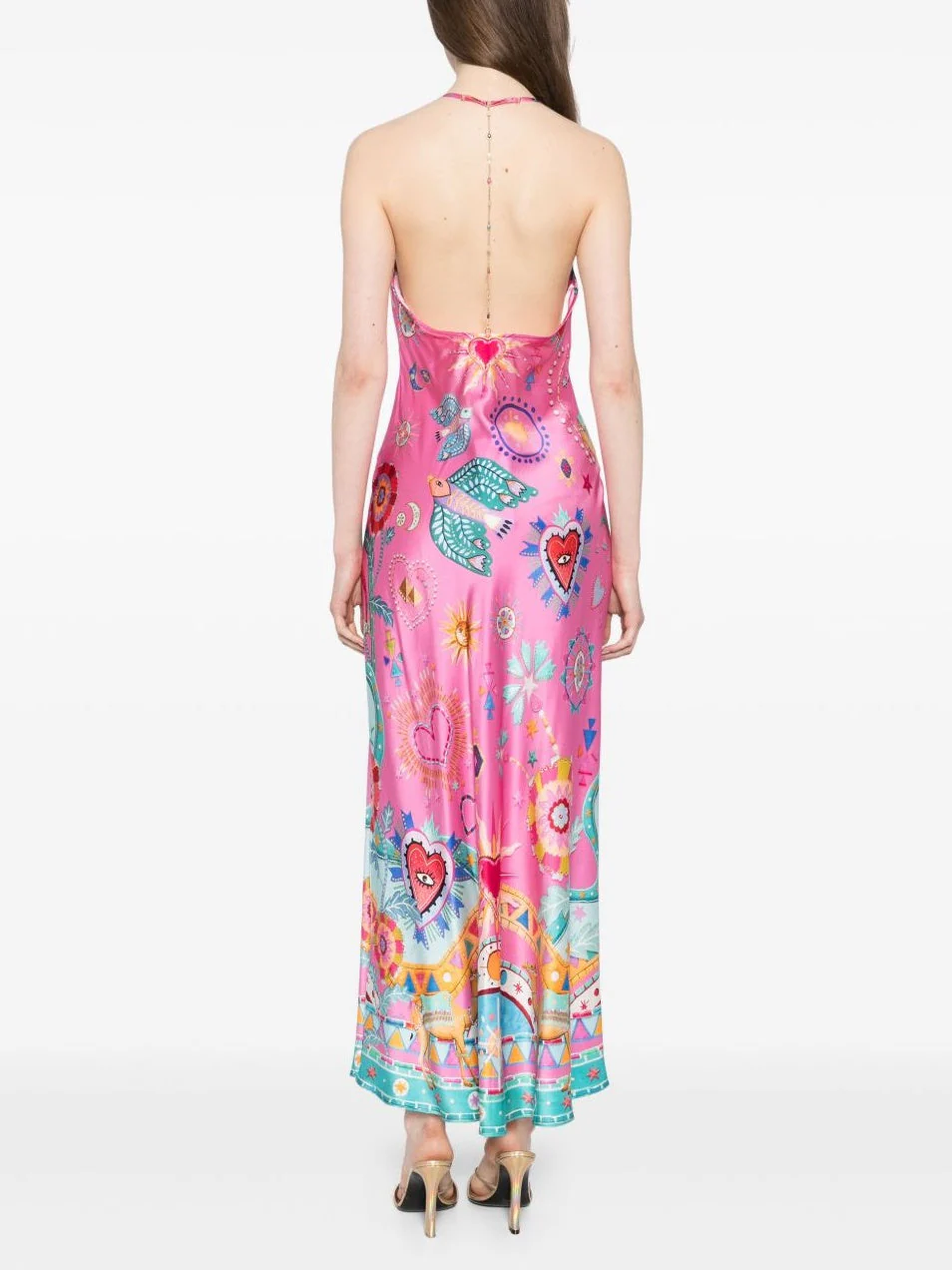 Chain Detail Slip Midi Dress - Image 4