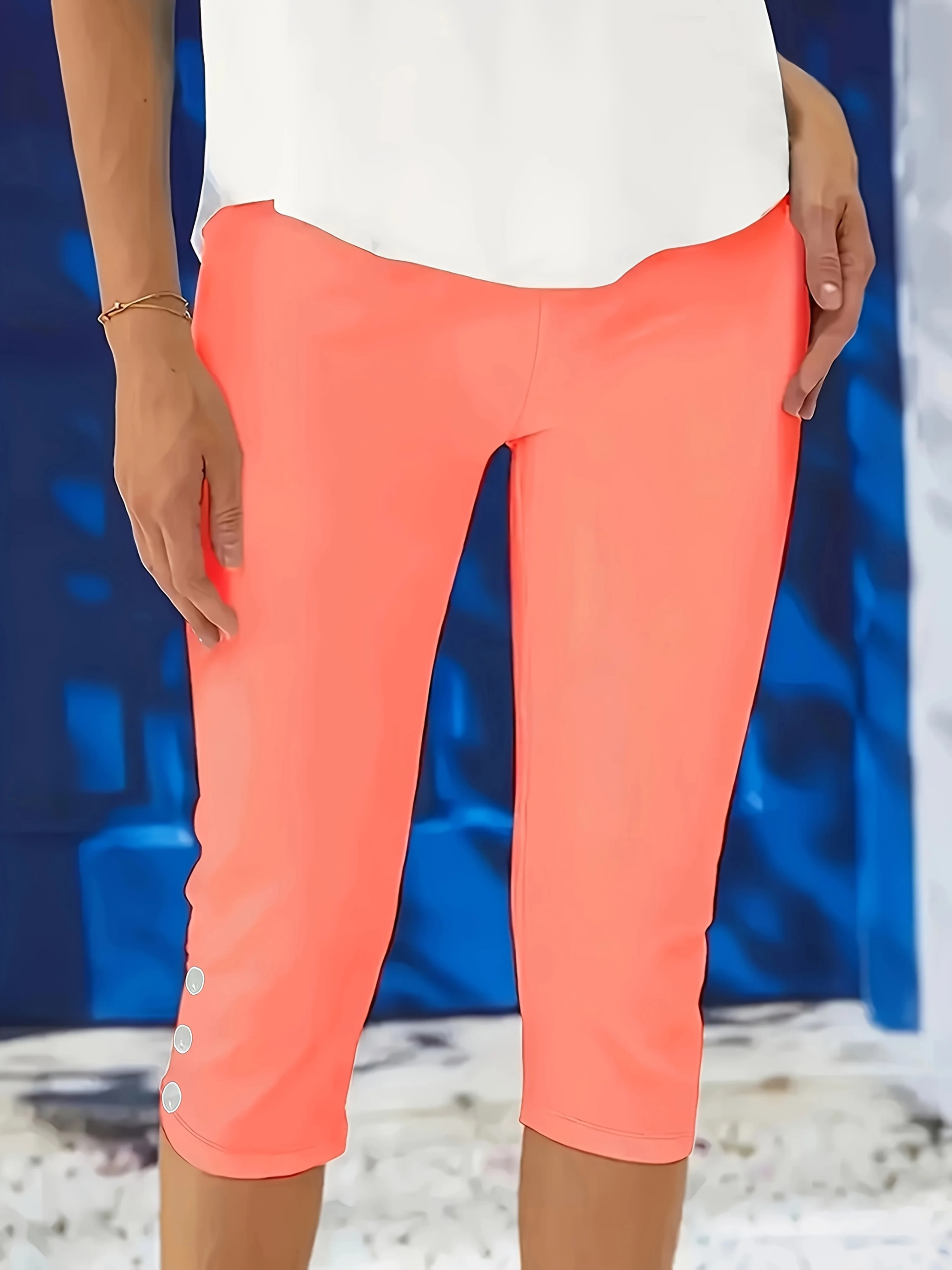 Clara Polished Stretch Capri - Image 10
