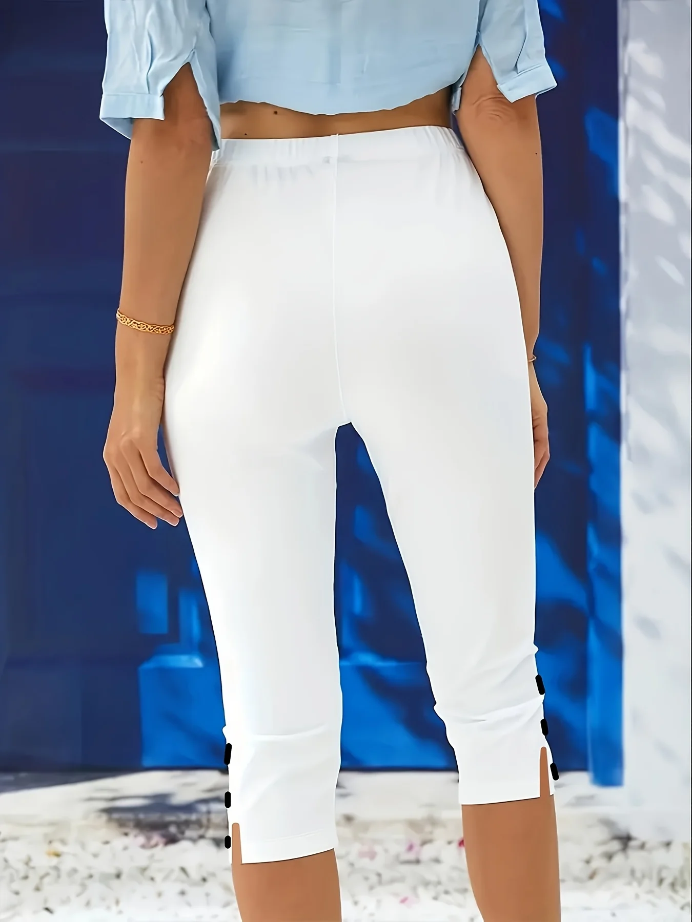 Clara Polished Stretch Capri - Image 3