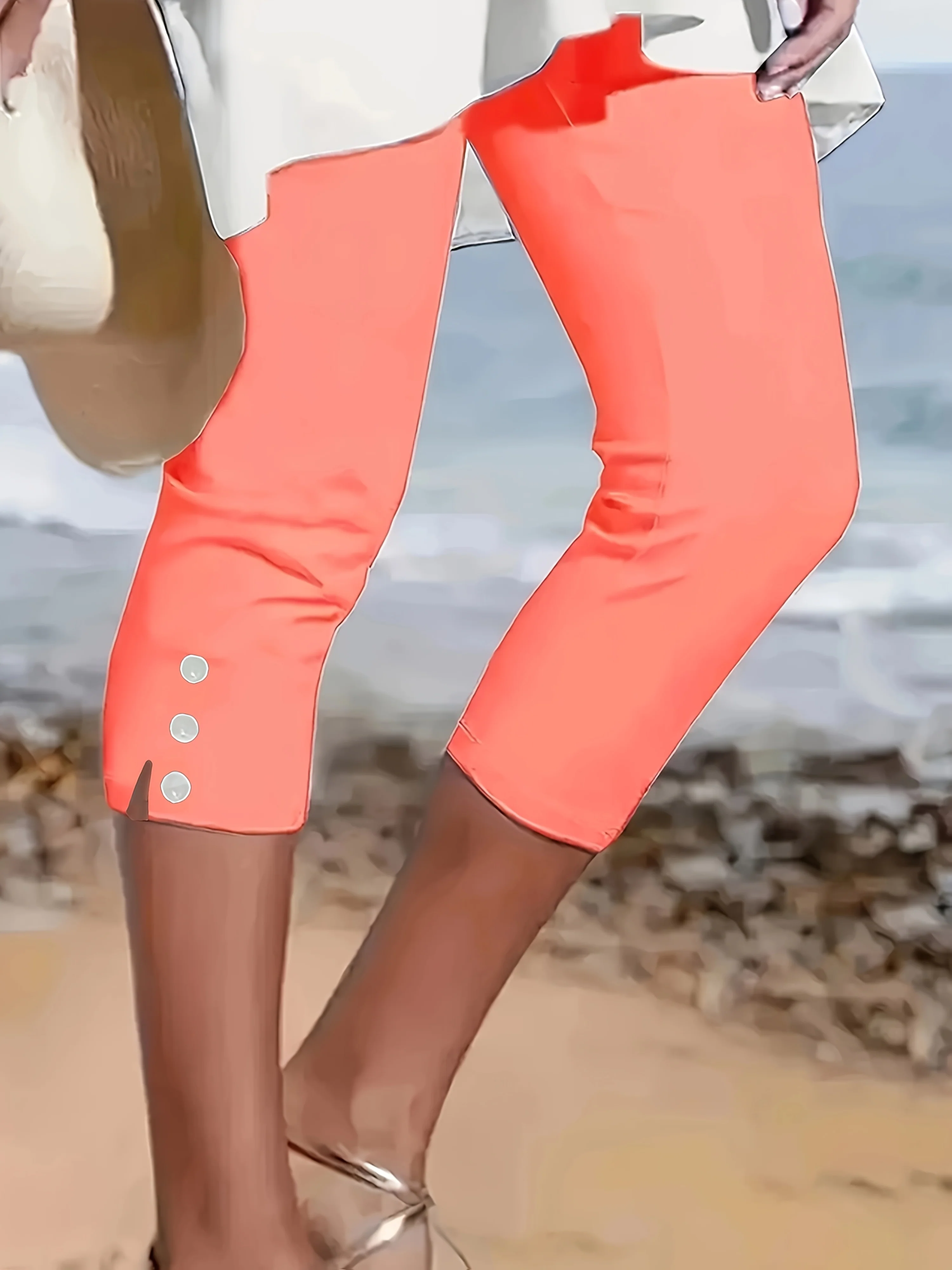 Clara Polished Stretch Capri - Image 4