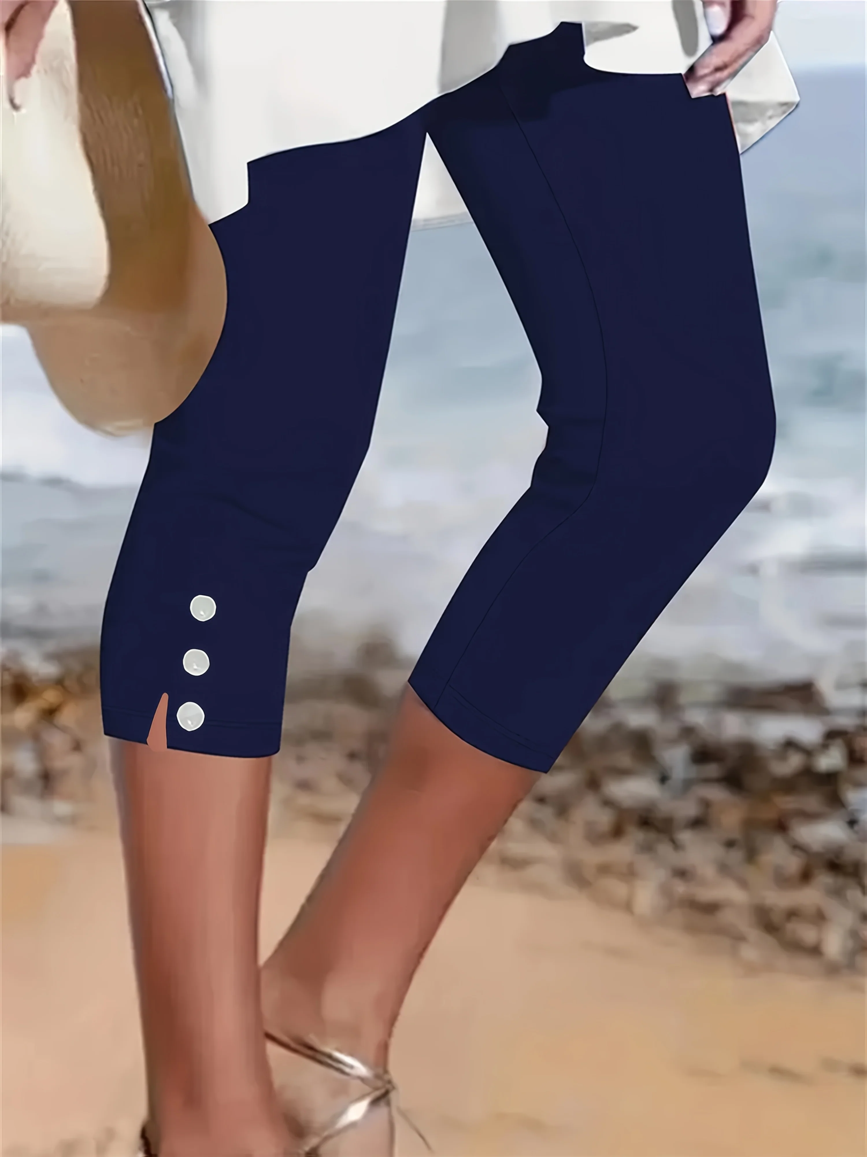 Clara Polished Stretch Capri - Image 5