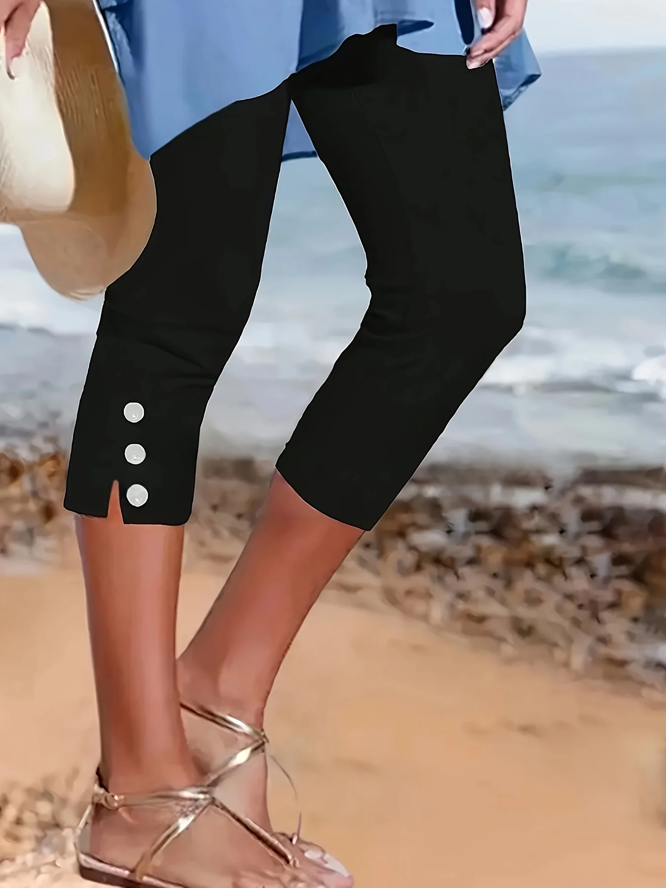 Clara Polished Stretch Capri - Image 6