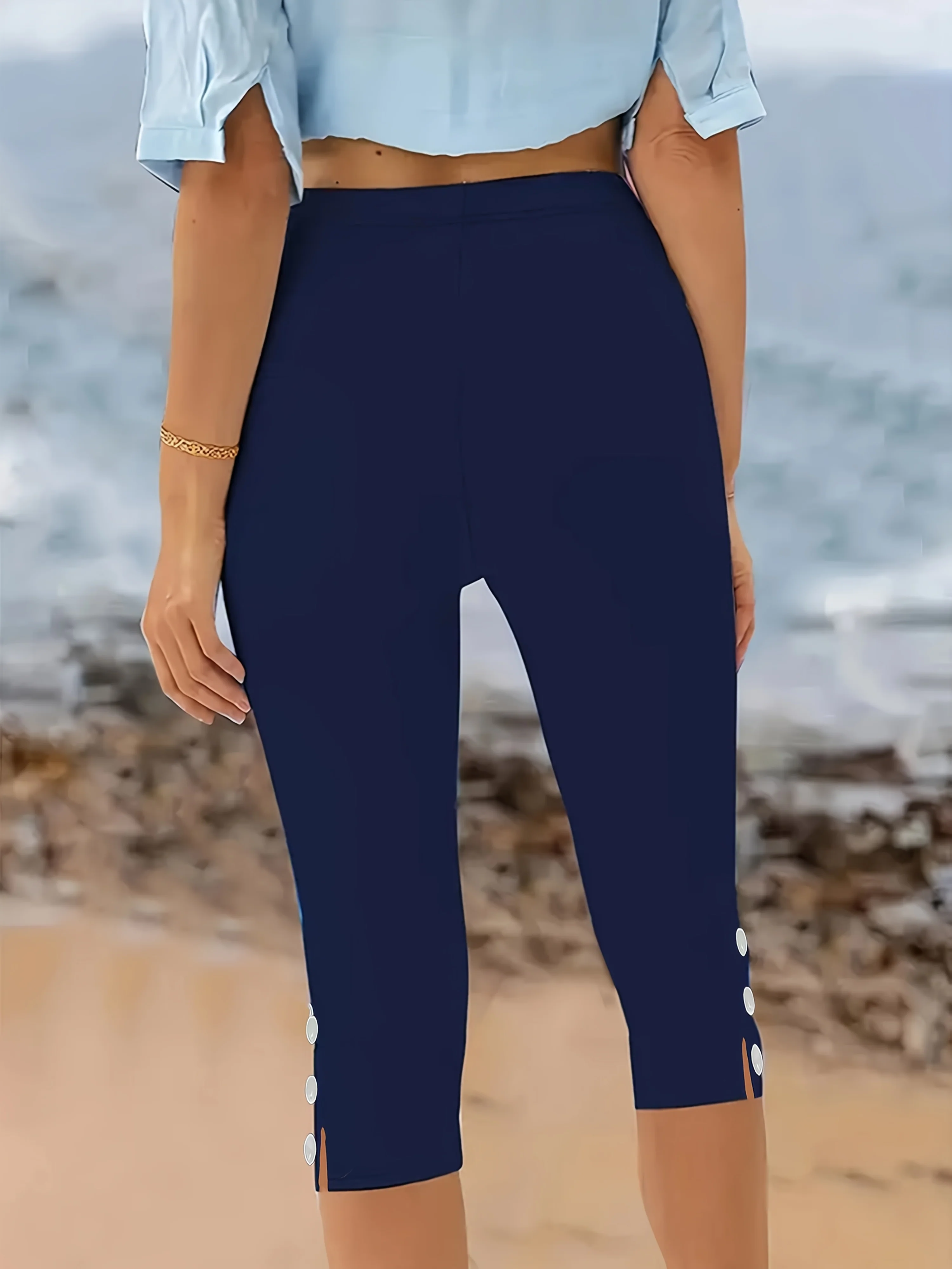 Clara Polished Stretch Capri - Image 8