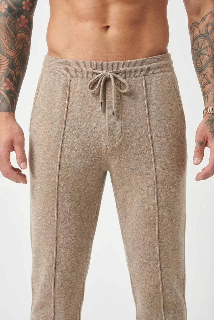 Cloud Merino Pants - Beige - Image 5
