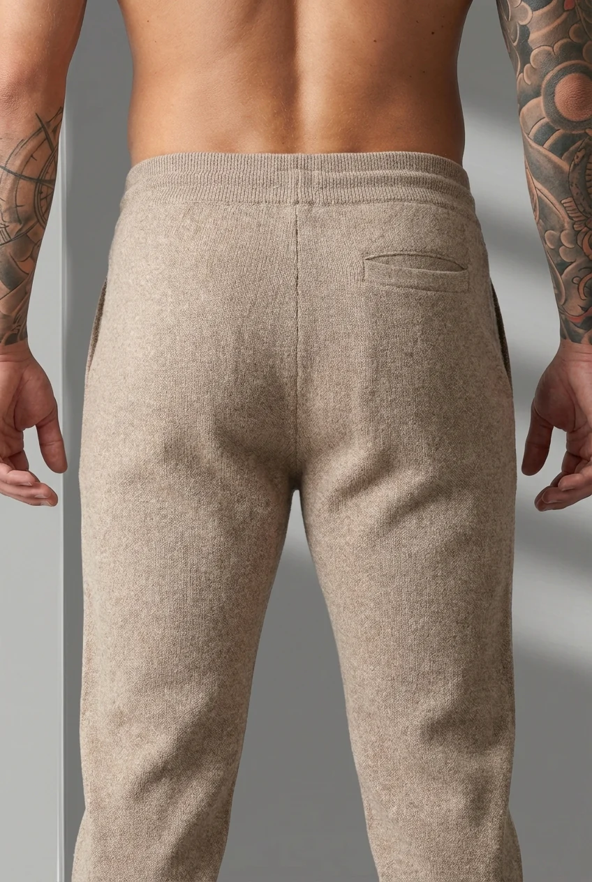 Cloud Merino Pants - Beige - Image 7