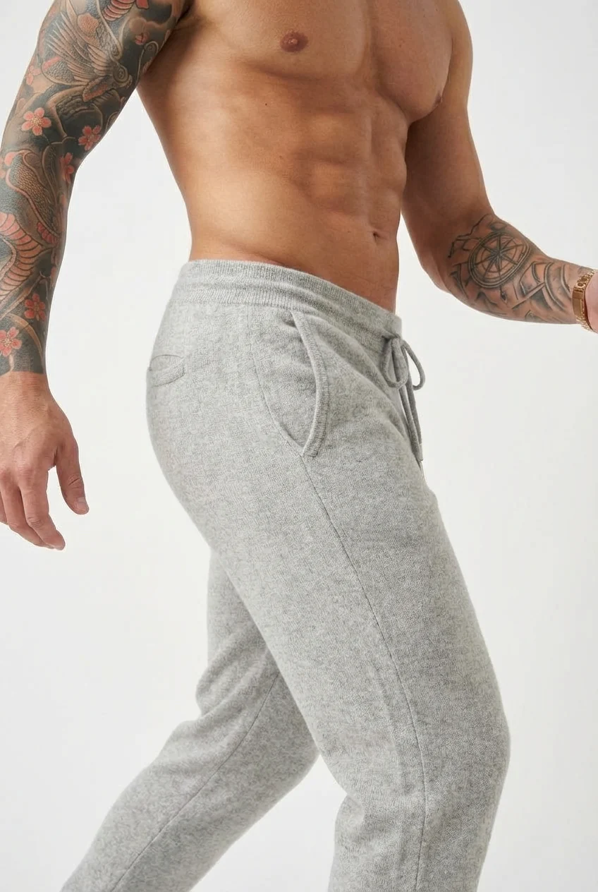 Cloud Merino Pants - Light Grey - Image 4