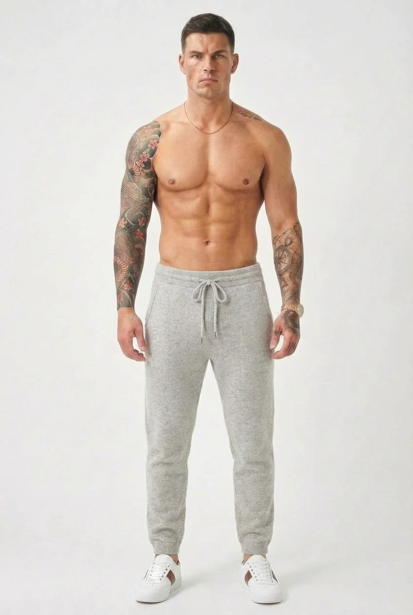 Cloud Merino Pants - Light Grey - Image 5