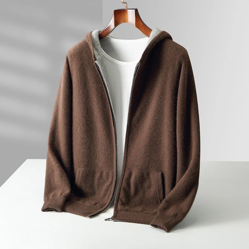 CYRUS REVERSIBLE CASHMERE HOODIE
