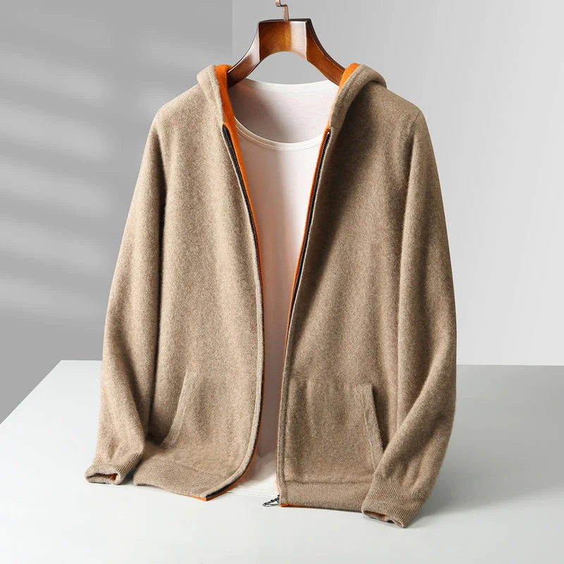 CYRUS REVERSIBLE CASHMERE HOODIE - Image 4