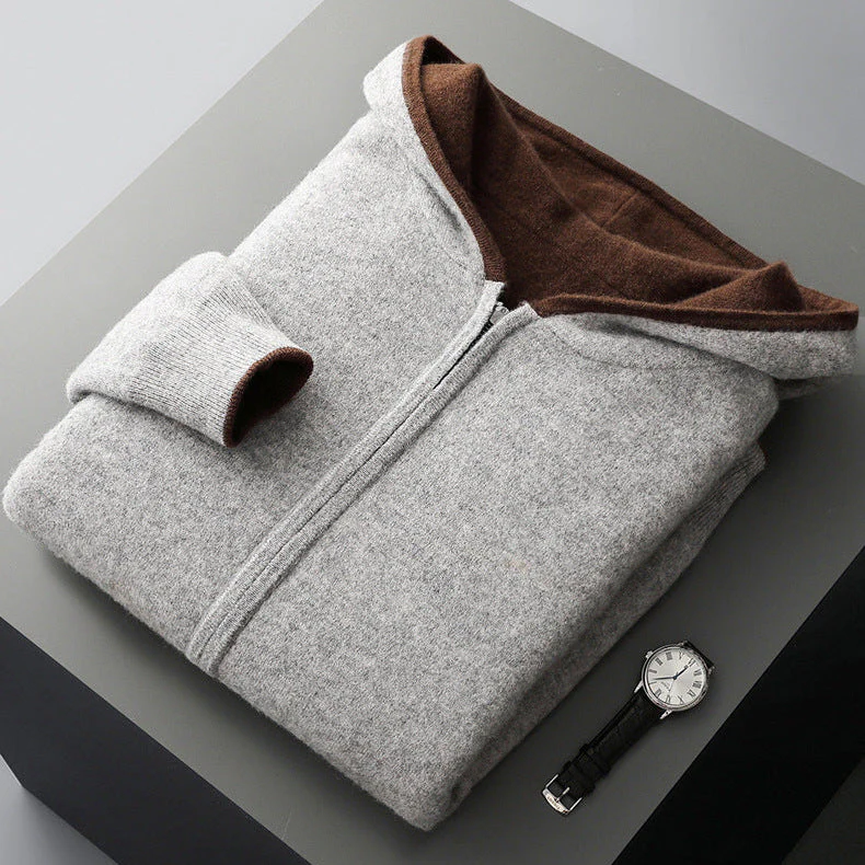 CYRUS REVERSIBLE CASHMERE HOODIE - Image 6