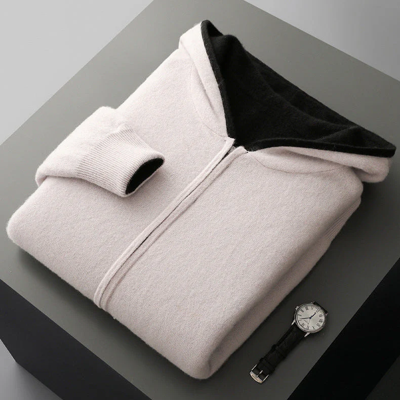 CYRUS REVERSIBLE CASHMERE HOODIE - Image 7