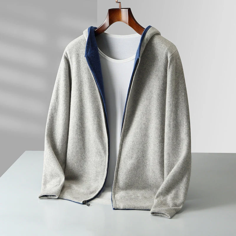 CYRUS REVERSIBLE CASHMERE HOODIE - Image 8