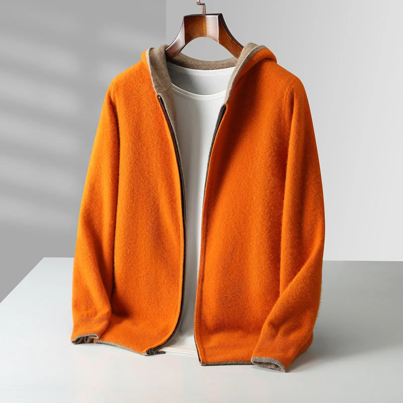 CYRUS REVERSIBLE CASHMERE HOODIE - Image 9