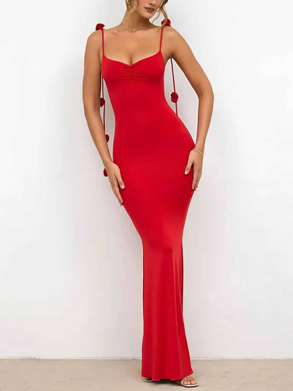 Decor Cami Backless Fitted Maxi Dresses - Image 7