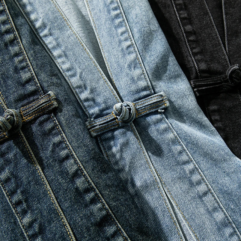Vintage Wash Denim Kimono - Image 3