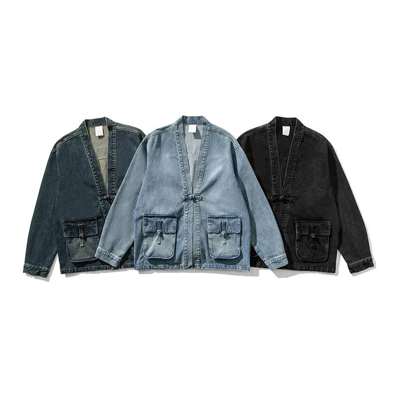 Vintage Wash Denim Kimono - Image 4
