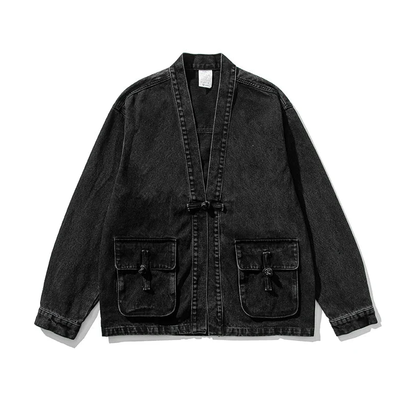 Vintage Wash Denim Kimono - Image 5