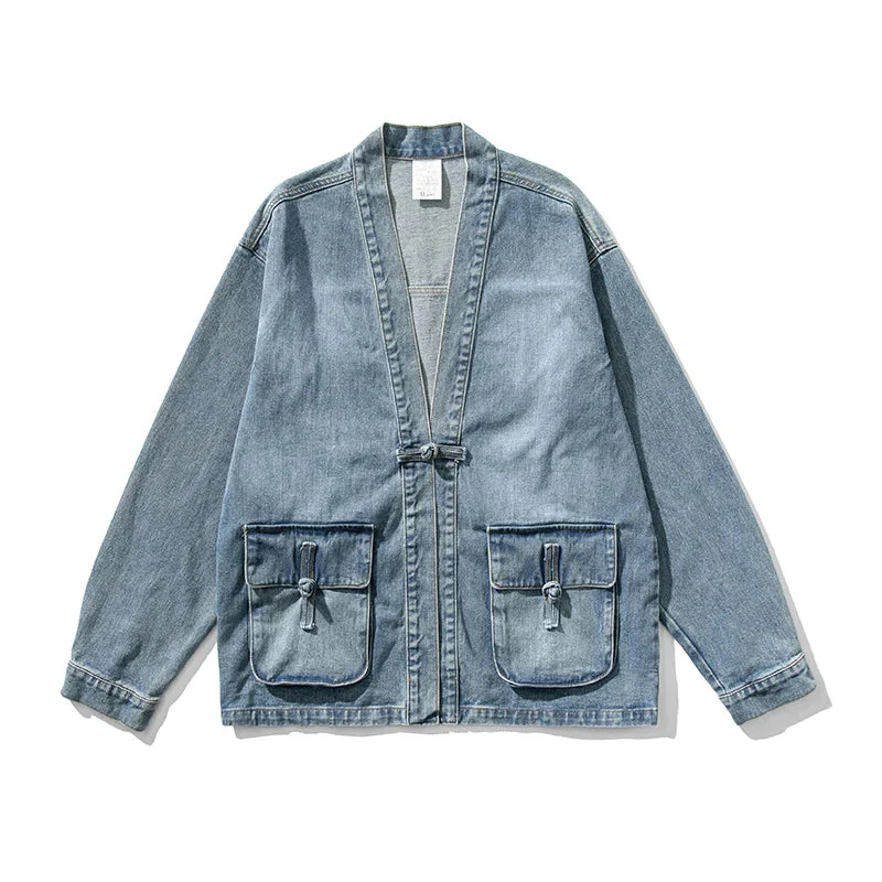 Vintage Wash Denim Kimono - Image 6