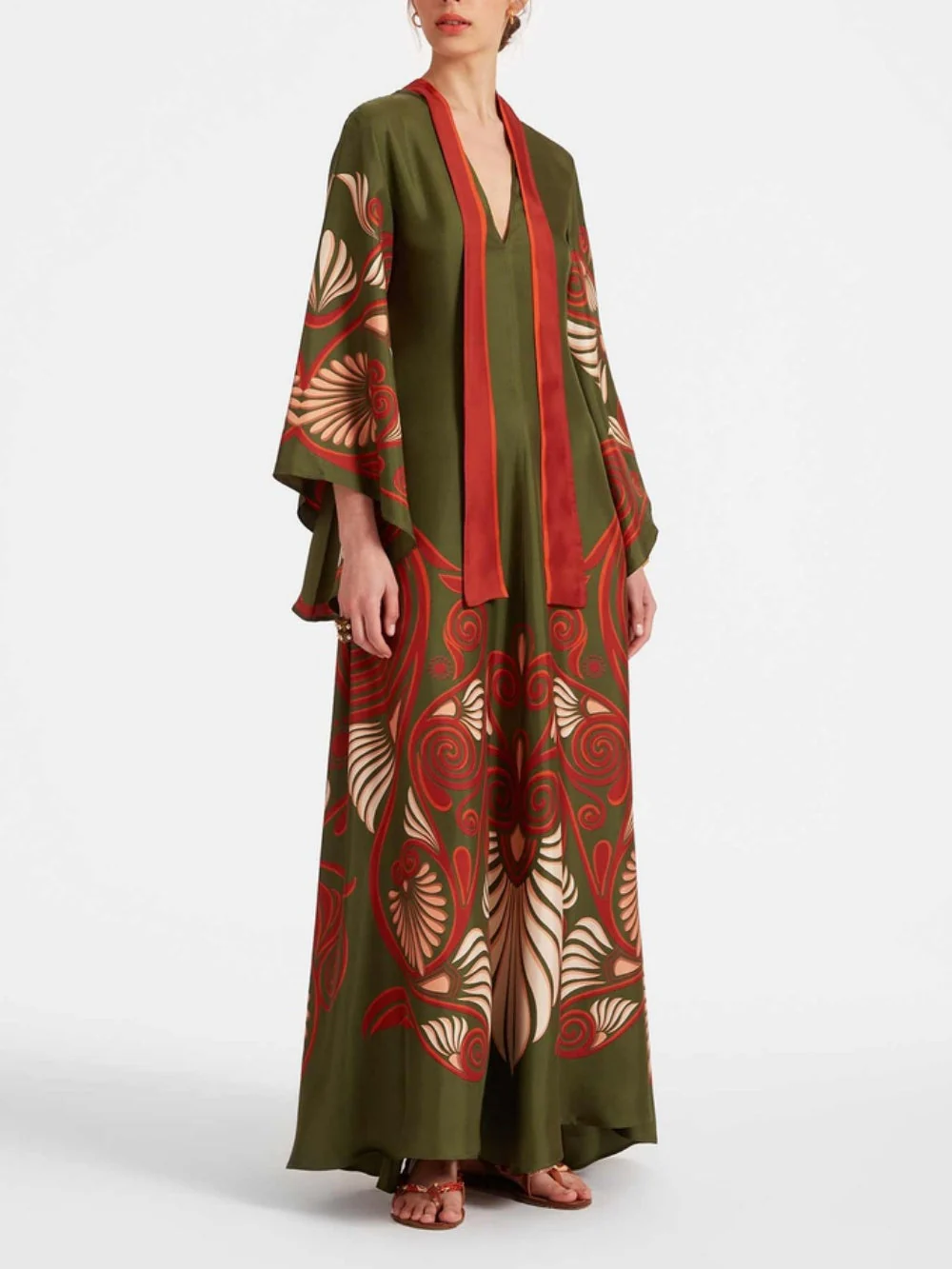 Elegance Dazzling Print Maxi Dress - Image 3