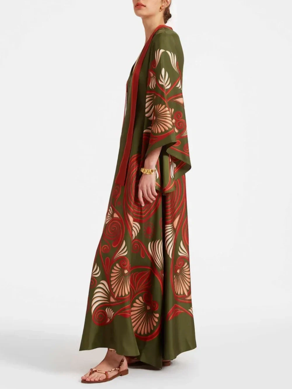 Elegance Dazzling Print Maxi Dress - Image 4