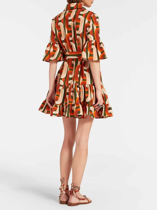 Elegant Sassy Dropped waist Mini Dress - Image 2