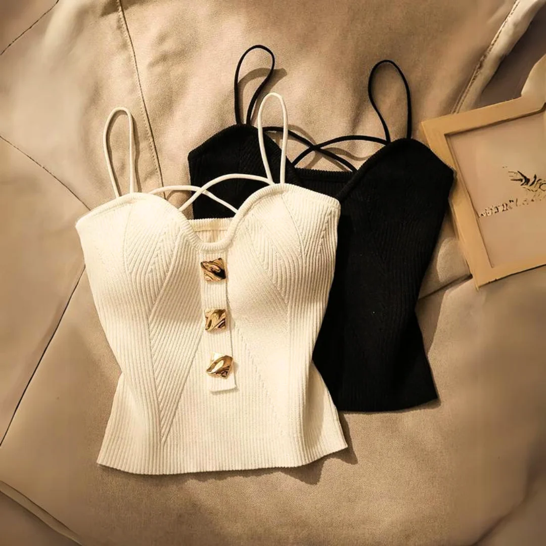 ELENA RIBBED CORSET TOP - Image 2