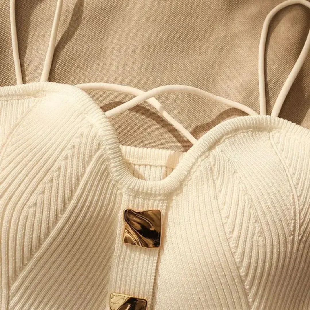 ELENA RIBBED CORSET TOP - Image 3