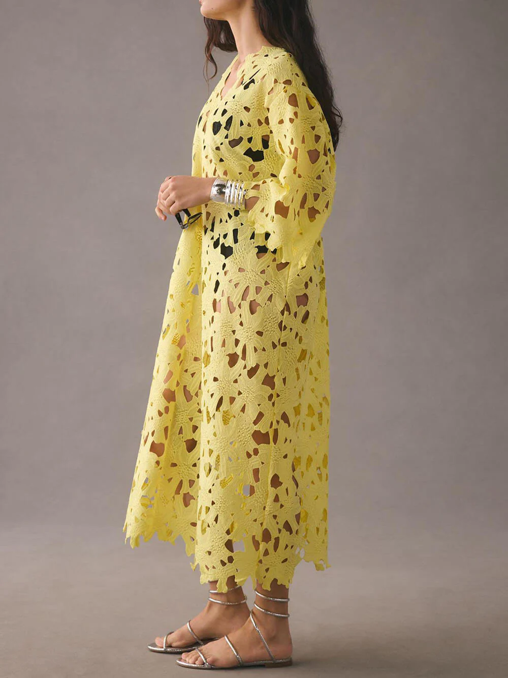 Cover Up Lace Beach Midi Dress - Image 4