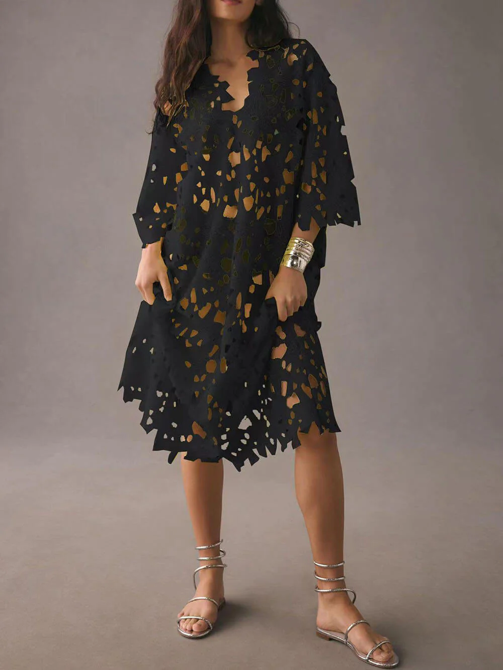 Cover Up Lace Beach Midi Dress - Image 8