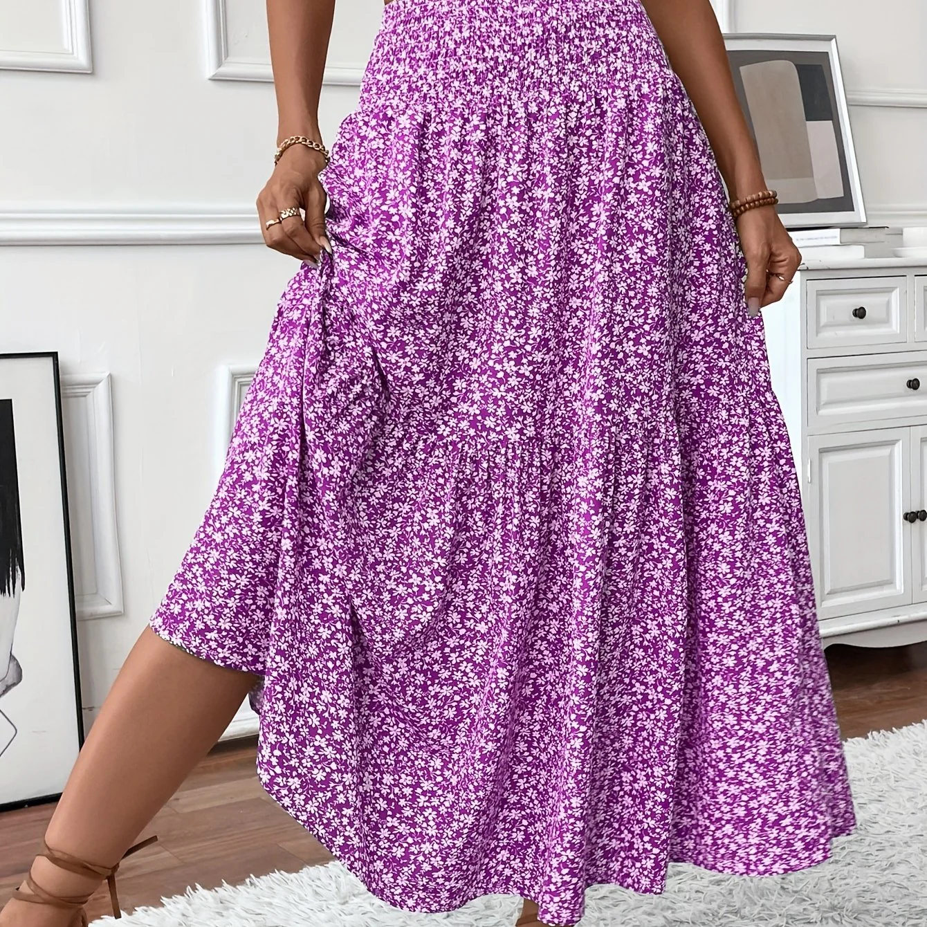 Elena Ditsy Floral Skirt - Image 14