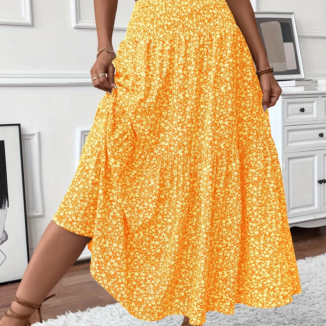 Elena Ditsy Floral Skirt - Image 15