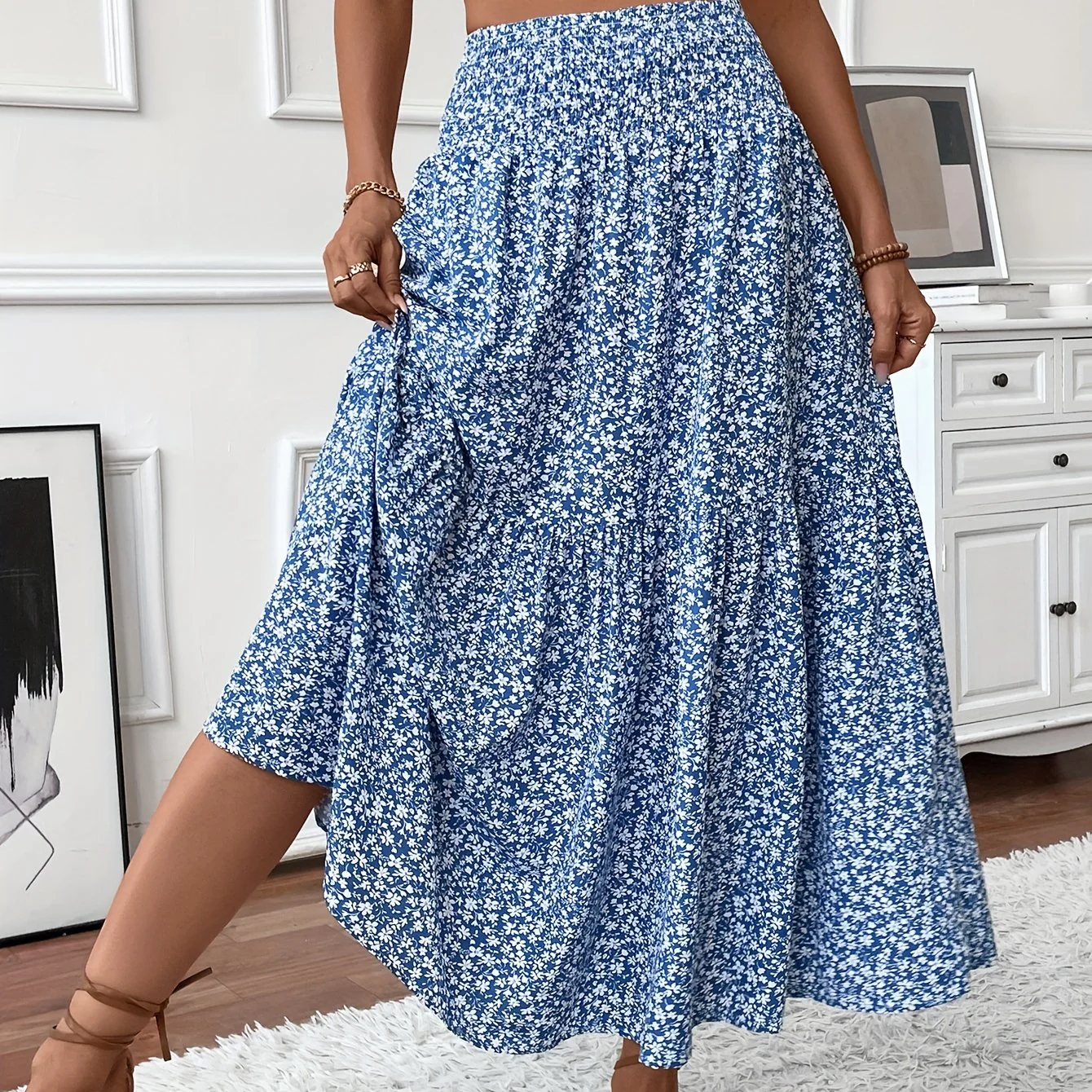 Elena Ditsy Floral Skirt - Image 16