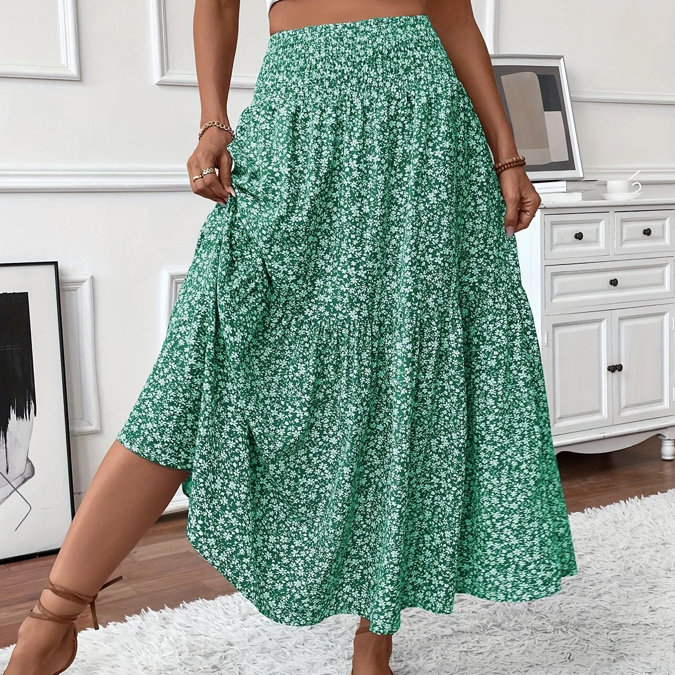 Elena Ditsy Floral Skirt - Image 18