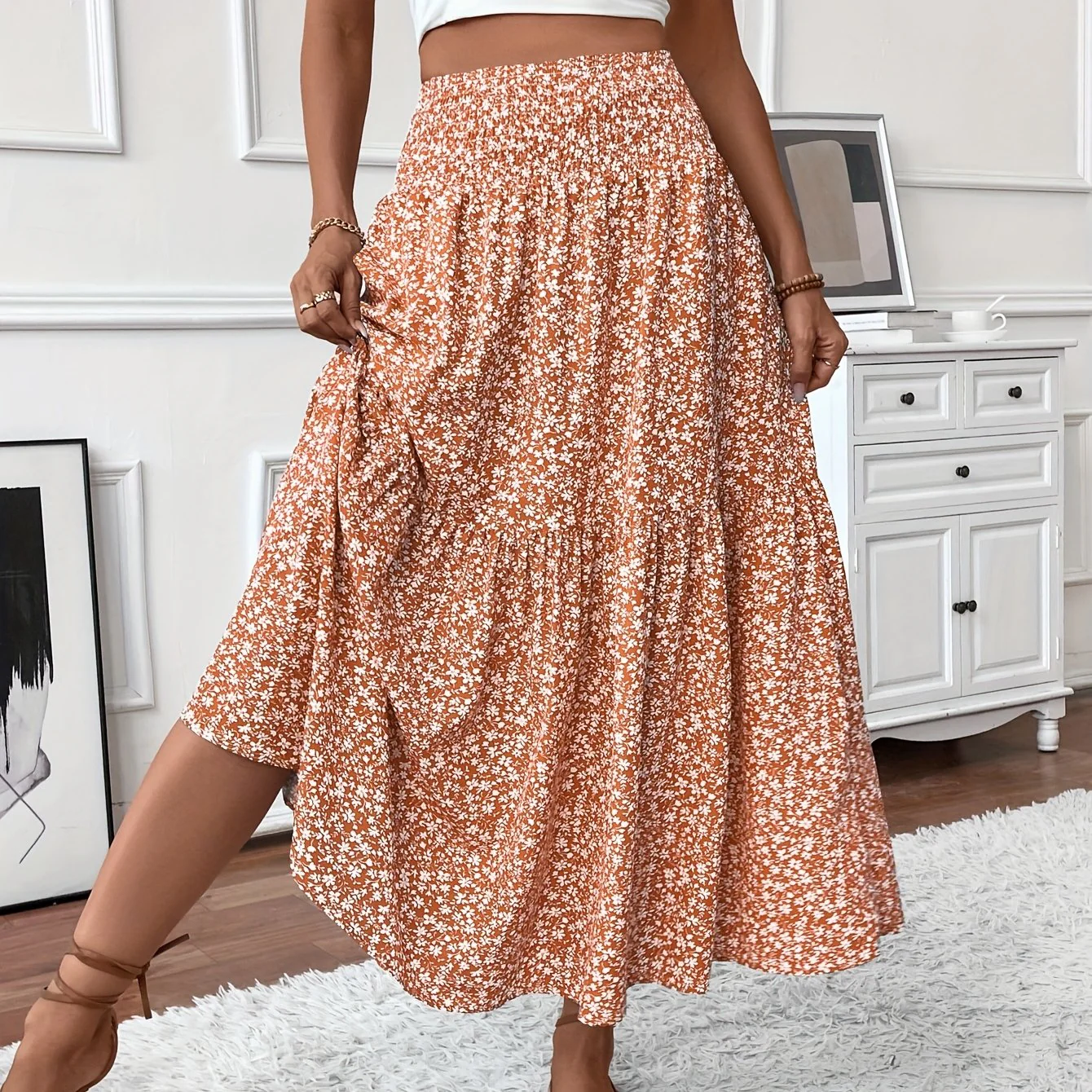 Elena Ditsy Floral Skirt - Image 20