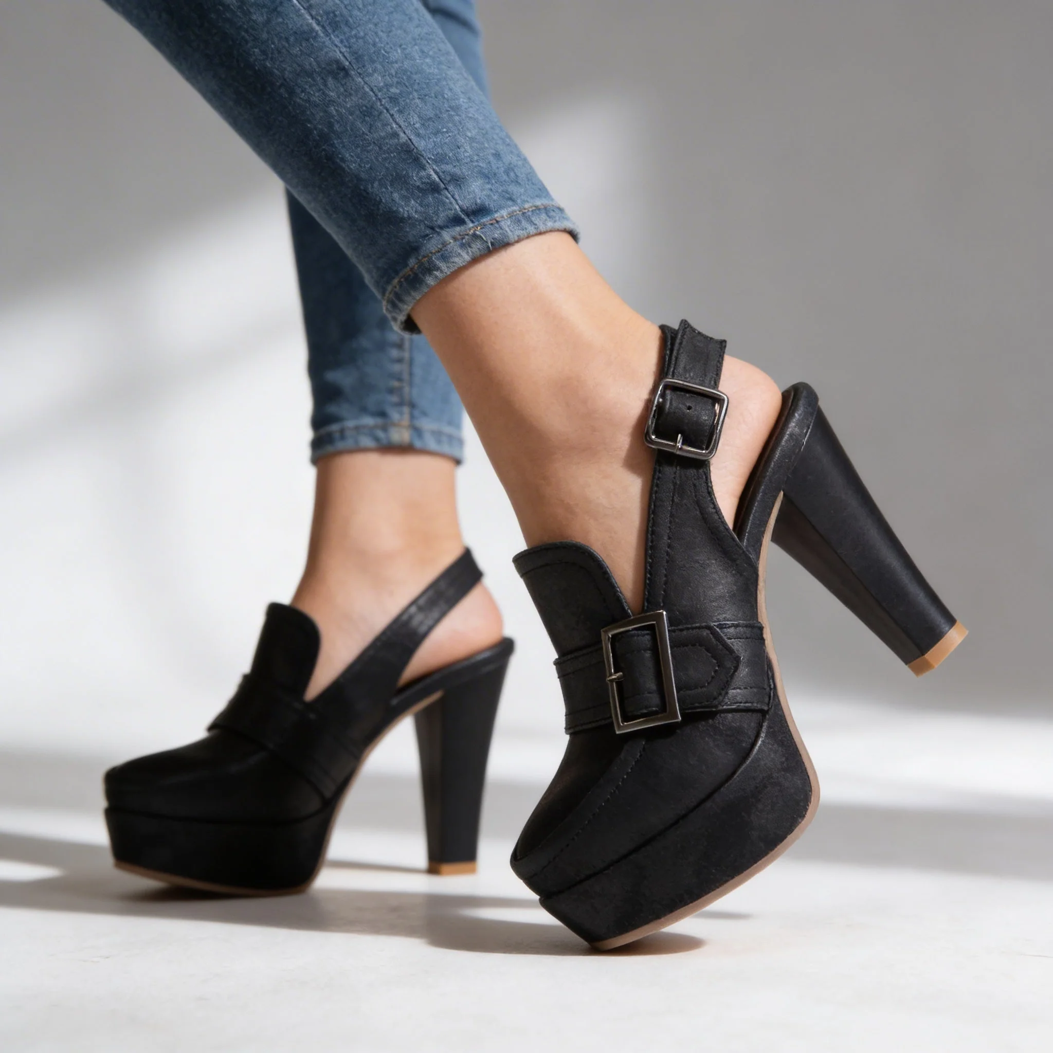FLORENCE PLATFORM SLINGBACK HEELS - Image 2