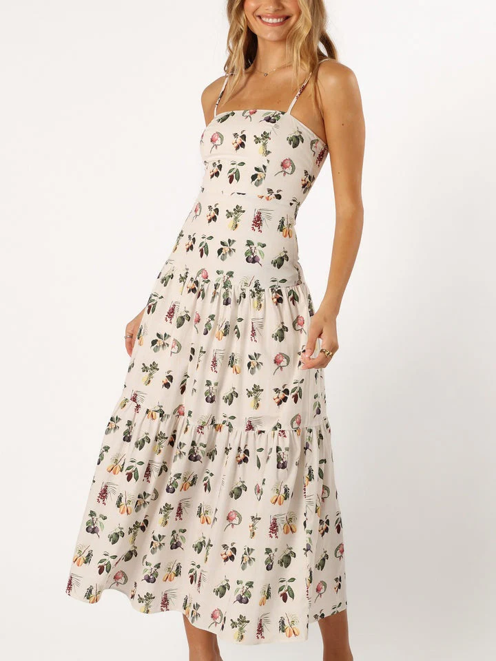Fruit Floral Midi Dress - Image 2