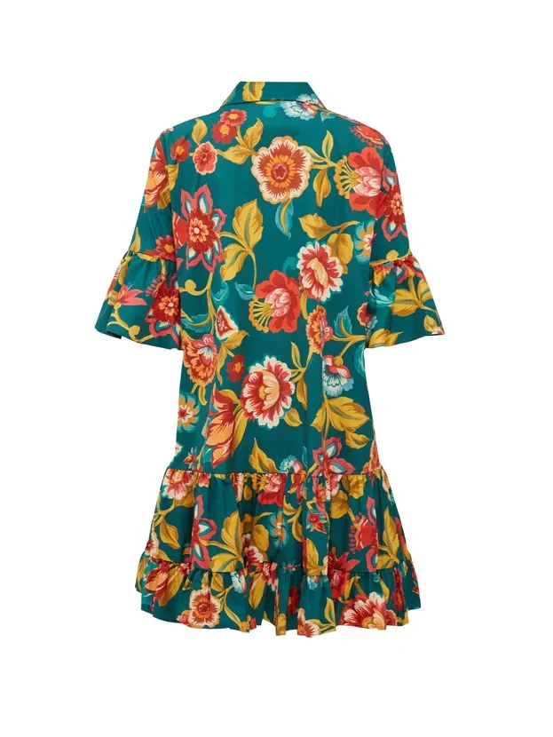 Grace Unique Flora Print Mini Dress - Image 5