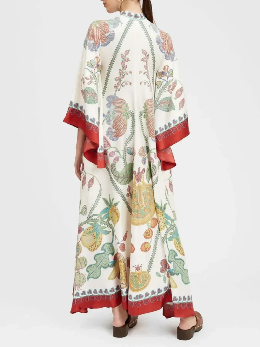 Hand-Placed Ebony Print Maxi Dress - Image 4