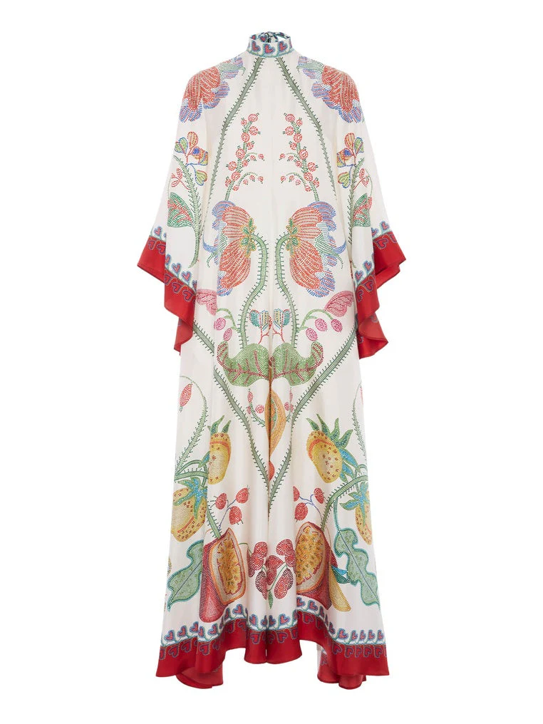 Hand-Placed Ebony Print Maxi Dress - Image 7